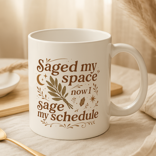 Saged my space, now I sage my schedule.